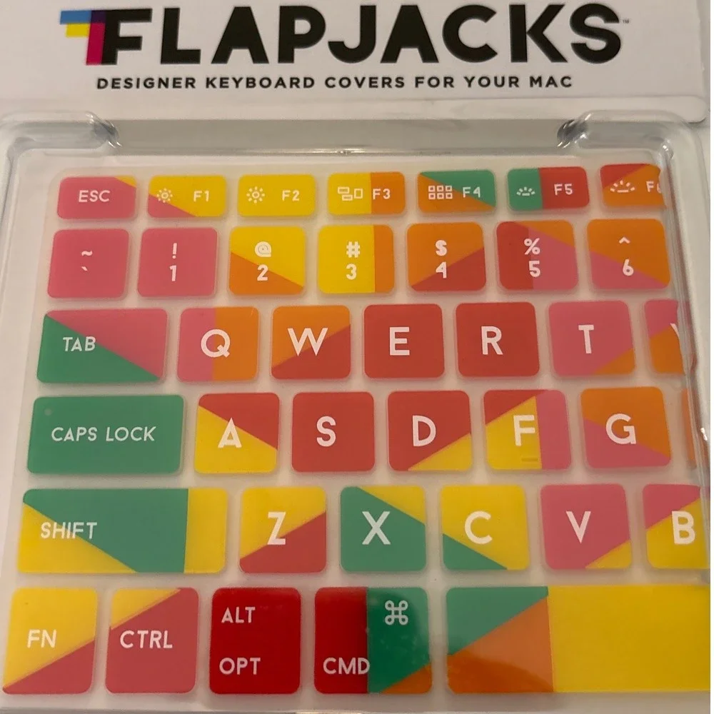 Flapjacks Designer Keyboard Cover for‎ Mac MacBook Air Pro Desktop Triangles